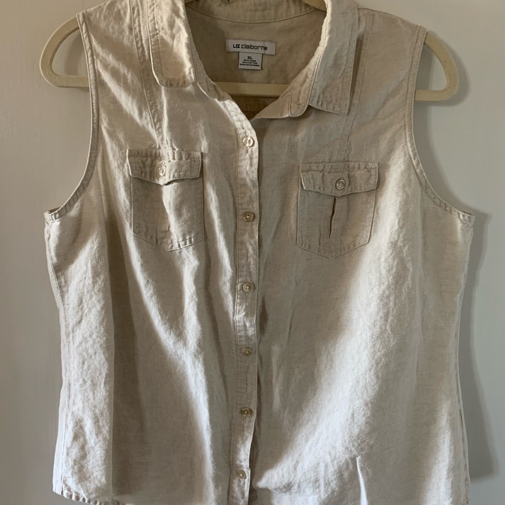 Linen tank top size